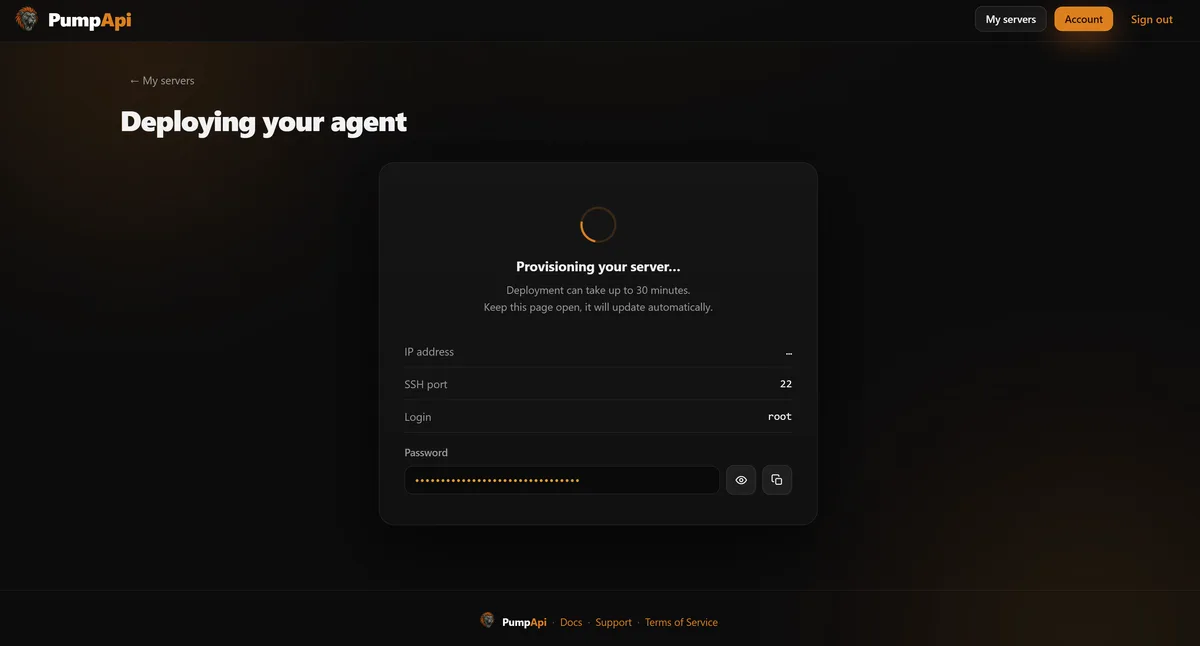 Deploying your agent
